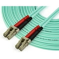 thumbnail image 3 of StarTech.com 10m OM4 LC to LC Multimode Duplex Fiber Optic Patch Cable- Aqua, 50/125, Fiber Optic Cable, 40/100Gb, LSZH (450FBLCLC10), 3 of 4