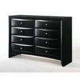 thumbnail image 3 of ACME Ireland Rectangular Wood 8-Drawer Storage Dresser in Black, 3 of 5