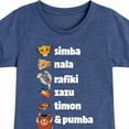 thumbnail image 3 of The Lion King - Main Characters - Toddler & Youth Girls Short Sleeve Graphic T-Shirt, 3 of 5