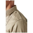 thumbnail image 5 of 5.11 Work Gear Men's Twill PDU Class B Long Sleeve Shirt, Polycotton, Teflon Finish, Silver Tan, Large, Tall, Style 72345, 5 of 7