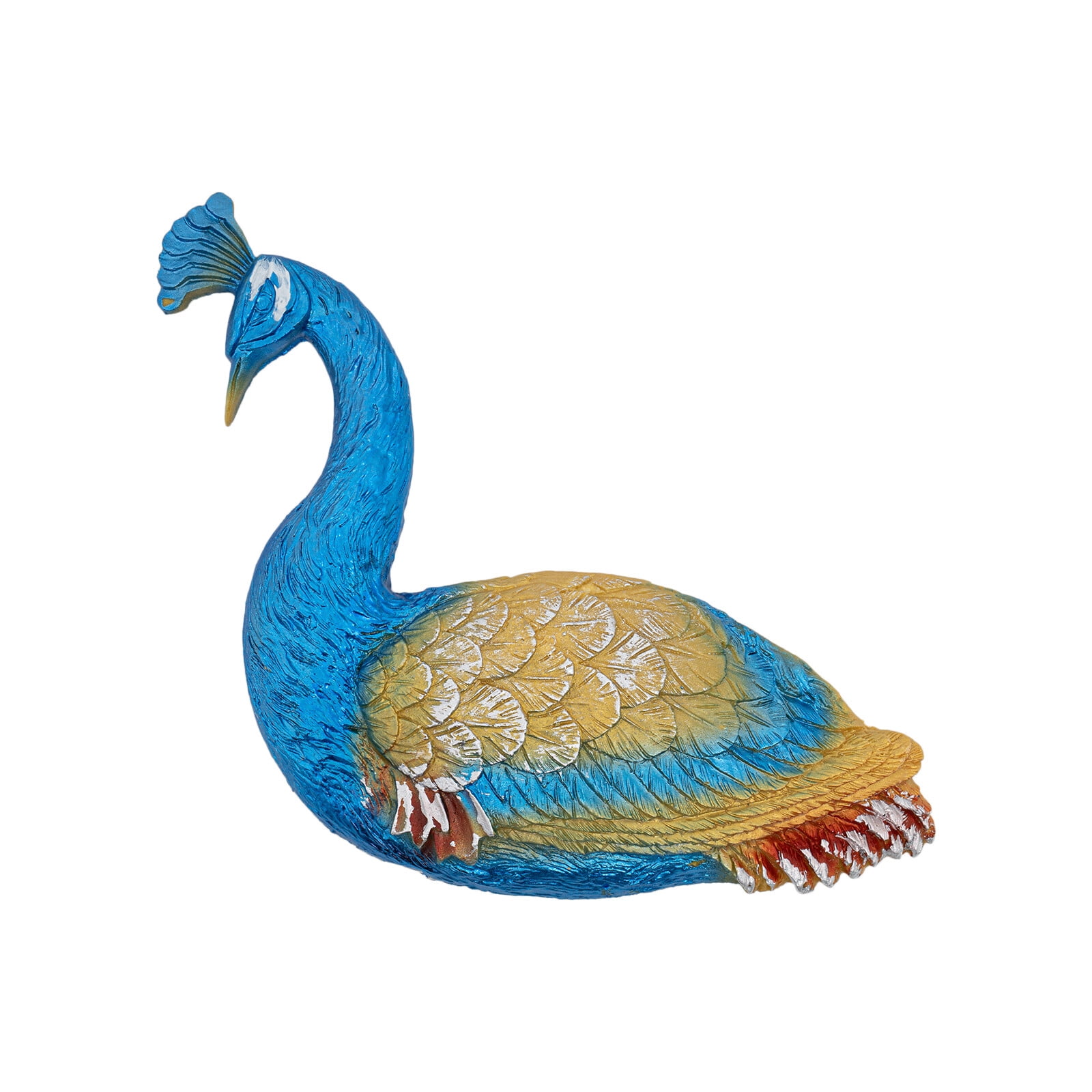 PEAKORA36.6" inch Luxury Peacock Large Wall Clock 3D Metal Living Room Wall Watch Decor