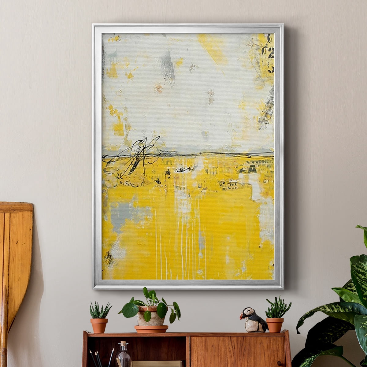 Yellow Bound Premium Framed Print, in Gold, Black, or Silver - Ready to Hang