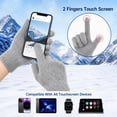 thumbnail image 3 of ARWSER 6 Pairs Knitted Fleece Gloves for Men, Touchscreen Enabled Warm Cold Weather Gloves, Soft Elastic Cuff Thermal Gloves for Men & Women, 3 of 8