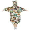 thumbnail image 2 of joogoo Wearable Blanket Hoodie for Cartoon Cars Oversized Sherpa Hooded 3-14 YR M, 2 of 7