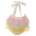 thumbnail image 2 of Baby Girls Halter Neck Unicorn Floral Tulle Party Onesie Romper Bodysuits Pink 18M-24M (R243-05N), 2 of 2