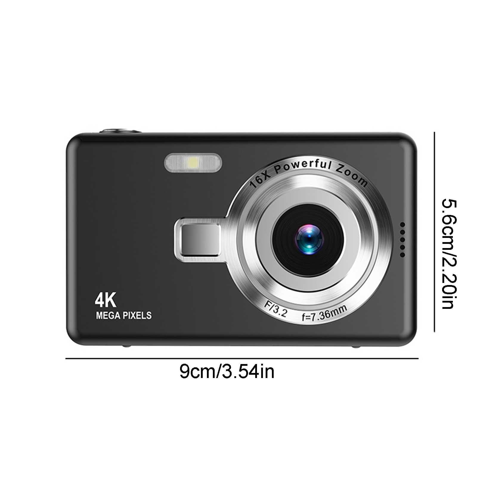 Digital Camera 1080P, Gaqring 48MP Electronic Stabilization Portable Teen Camera, 16X Digital Zoom Night Vision CCD Camcorder for Photography Beginners Kids