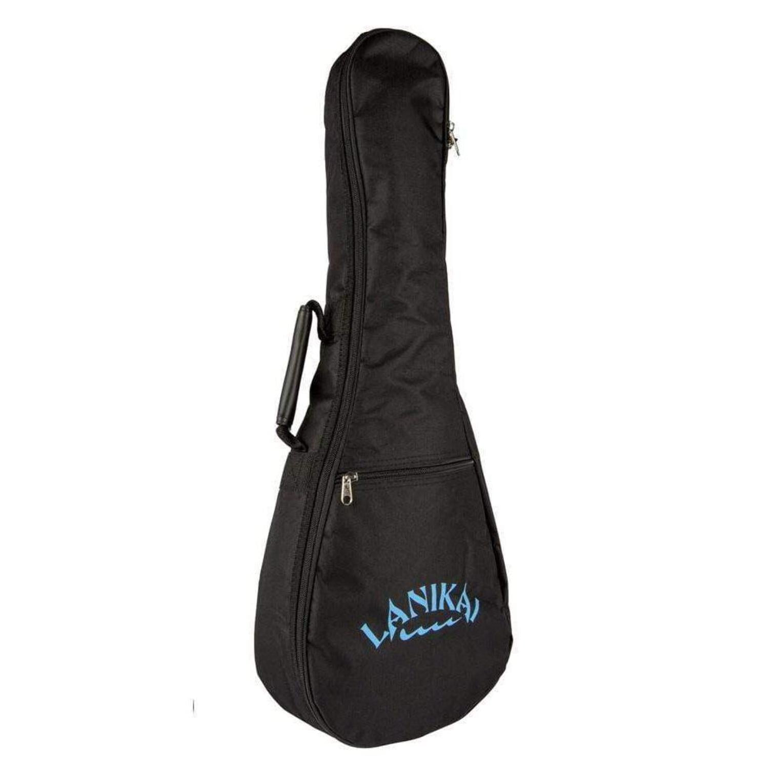 Lanikai FM-CEB Flame Maple Cutaway Acoustic Electric Baritone Ukulele with Bag
