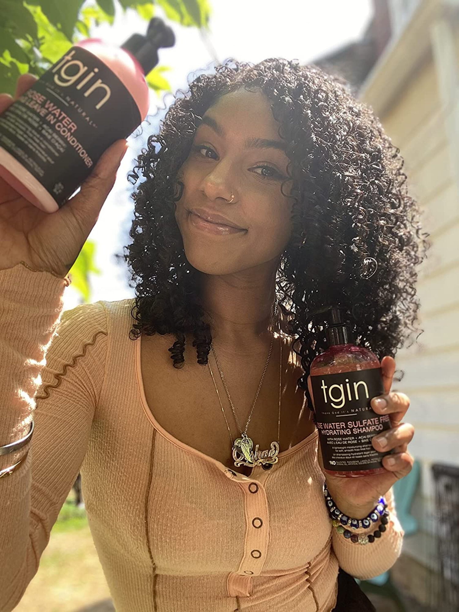 TGIN Rose Water Leave-In Conditioner – 12 oz