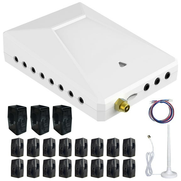 Tuya Wifi 300A 3 Phase 4 Wire Energy Monitor with 50A Circuit Level Sensors Real Time Electricity Monitor Meter Solar