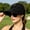 Black, variant on Women's Protection Sun Visor Hat, Wide Brim Open Top Beach Hats with Pleated Design, Lightweight Foldable Ponytail Cap for Golf Hiking(Burgundy)