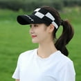 thumbnail image 3 of 2 piezas de gorra deportiva para el sol para hombres y mujeres, gorra de béisbol con parte superior hueca, gorra de golf ajustable, gorra de tenis deportiva, gorra de playa, 3 of 5