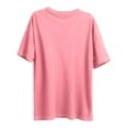 thumbnail image 6 of Womens Plus Size Tops Short Sleeve Crewneck T-Shirt Oversized Loose Comfy Tops for Women Summer Everyday Wear Lounge Basic Tees Blouse, 6 of 6