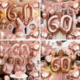 thumbnail image 6 of YANSION 60th Birthday Decoration for Mother, Rose Gold Birthday Decorations, 60th Rose Gold Balloons Happy 60th Birthday Triangle Flag Banner Number 60 Balloons for Women Birthday Party Decorations, 6 of 6
