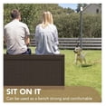 thumbnail image 3 of KWUXIN 95 Gallon Deck Box Large Resin Outdoor Storage Box, Waterproof and UV Resistant Lockable for Outdoor and Patio, Large Storage Cabinet for Patio Furniture, Garden Tools and Pool Supplies, Brown, 3 of 5