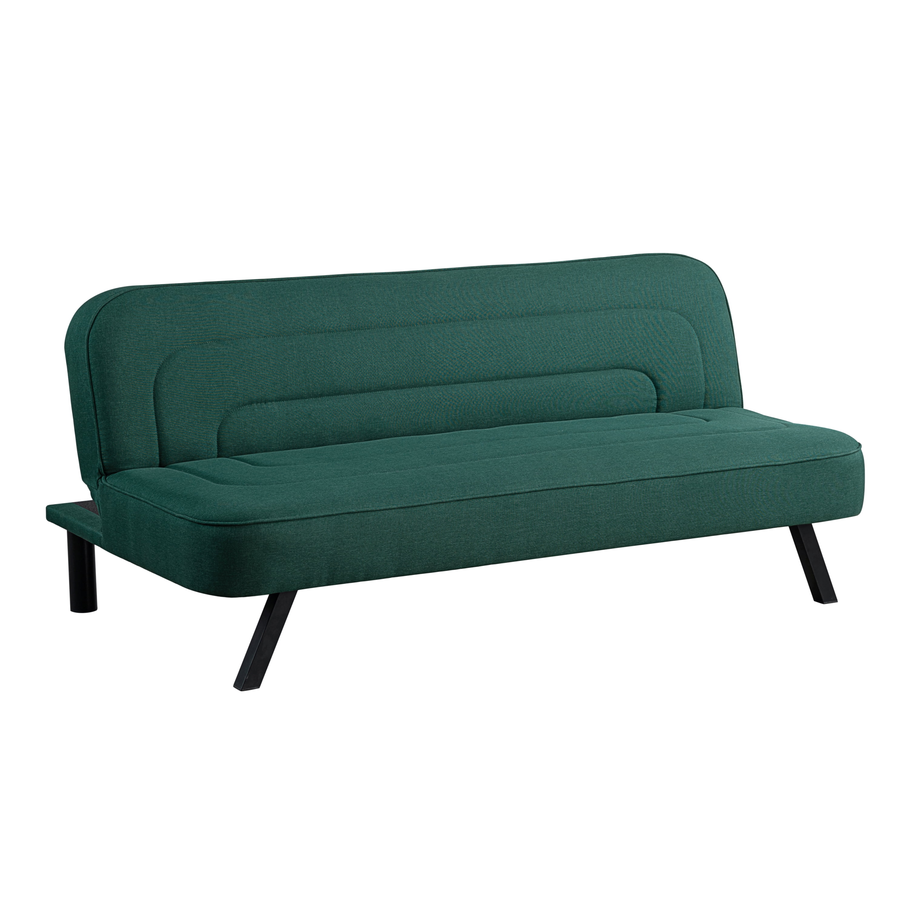 Serta Fletcher Modern Twin Futon, Green Woven Fabric