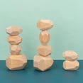 thumbnail image 2 of 1 Paquete de Piedras Coloridas de Juguete para Desarrollar de Capacidad de Pensamiento Lógico de Niños 10 piezas de madera Salvador piedras apilables, 2 of 8