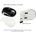 thumbnail image 2 of Compact & Cute Wireless Travel Mouse - 1000DPI USB Optical Mouse with 3-Button Design, Ultra-Portable for Laptops, Office & Home Use, Universal Compatibility, Purple Mini Mouse for On-the-Go Work and, 2 of 6