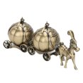 thumbnail image 1 of Abastado Caja de colección de dientes Forma de carro de calabaza de metal Exquisito adorno de regalo artesanal vintage, 1 of 8