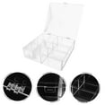 thumbnail image 4 of Soimiss Clear Acrylic Makeup Cotton Organizer with Lid for Cotton Pads and Lipstick Storage, 4 of 6