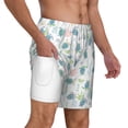 thumbnail image 3 of Goofa Sea Turtle Printed Men's Swim Trunks Board Shorts Quick Dry Mens Swimming Trunks with Compression Liner,Breathable Fit Hawaii Beach Shorts-3X-Large, 3 of 9