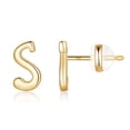 thumbnail image 4 of Fiaya Women Creative Fashion Earrings for Women, Gold 26 English Letters Earrings, Jewelry Gifts for Daughter Sister (S), 4 of 4