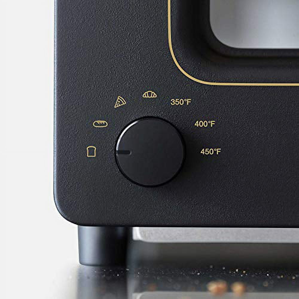 BALMUDA The Toaster Steam Oven Toaster 5 Cooking Modes - Sandwich Bread, Artisan Bread, Pizza, Pastry, Oven Compact Design Baking Pan K01M-Wc Taupe US