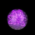 thumbnail image 2 of Northlight 6” LED Crystal Sphere Outdoor Orb Decoration - Purple Lights, 2 of 3