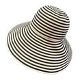thumbnail image 5 of Women Fisherman Hat Striped Print Wide Brim Summer Sunscreen Hat Neck Coverage Outdoor Adventure Fishing Hat, 5 of 8