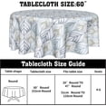 thumbnail image 3 of Outdoor Boho Tablecloth Round 60 Inch Gray and White Geometric Striped Table Cloth Washable Modern Bohemian Table Cover Decorative for Home Kitchen Dining Indoor Party Picnic Home Decor, 3 of 6