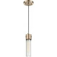 thumbnail image 2 of 60/6712-Nuvo Lighting-Eaves-1 Light Pendant-5 Inches Wide by 11.13 Inches High-Copper Brushed Brass Finish    -Traditional Installation, 2 of 2