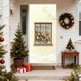 thumbnail image 6 of Steadline Oversized Christmas Door Curtain with 3D Embroidery - Holiday Decorative Cover for Indoor and Outdoor Festive Atmosphere Creation During Winter Celebration, 6 of 7