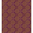 thumbnail image 3 of Ambesonne Boho Art Duvet Cover Sets, Ethnic Damask Floral Round, 2-Twin, Purple and Pale Caramel, 3 of 3
