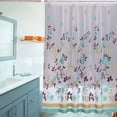 thumbnail image 4 of Printed Fabric Shower Curtain Thickened Fabric Coffee Tree Shower Curtain With Hook Christmas Shower Curtain Plaid Girly Shower Curtain Guest Bathroom Shower Curtains Set Shower Curtain And Rug Set, 4 of 4