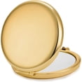 thumbnail image 2 of Espejo compacto MLLXX con carcasa redonda de metal con aumento de 1X/2X, dorado, 2 of 7