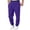 Purple_007, variant on Men's Sweatpants Fashion Elastic Waist Drawstring Cuffed Sweatpants Baggy Lounge Casual Sweatpants for Outdoor Sports with Pockets Royal Blue S
