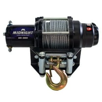 VIPER Midnight 3000lb ATV/UTV Winch Kit with 50 feet Steel Cable