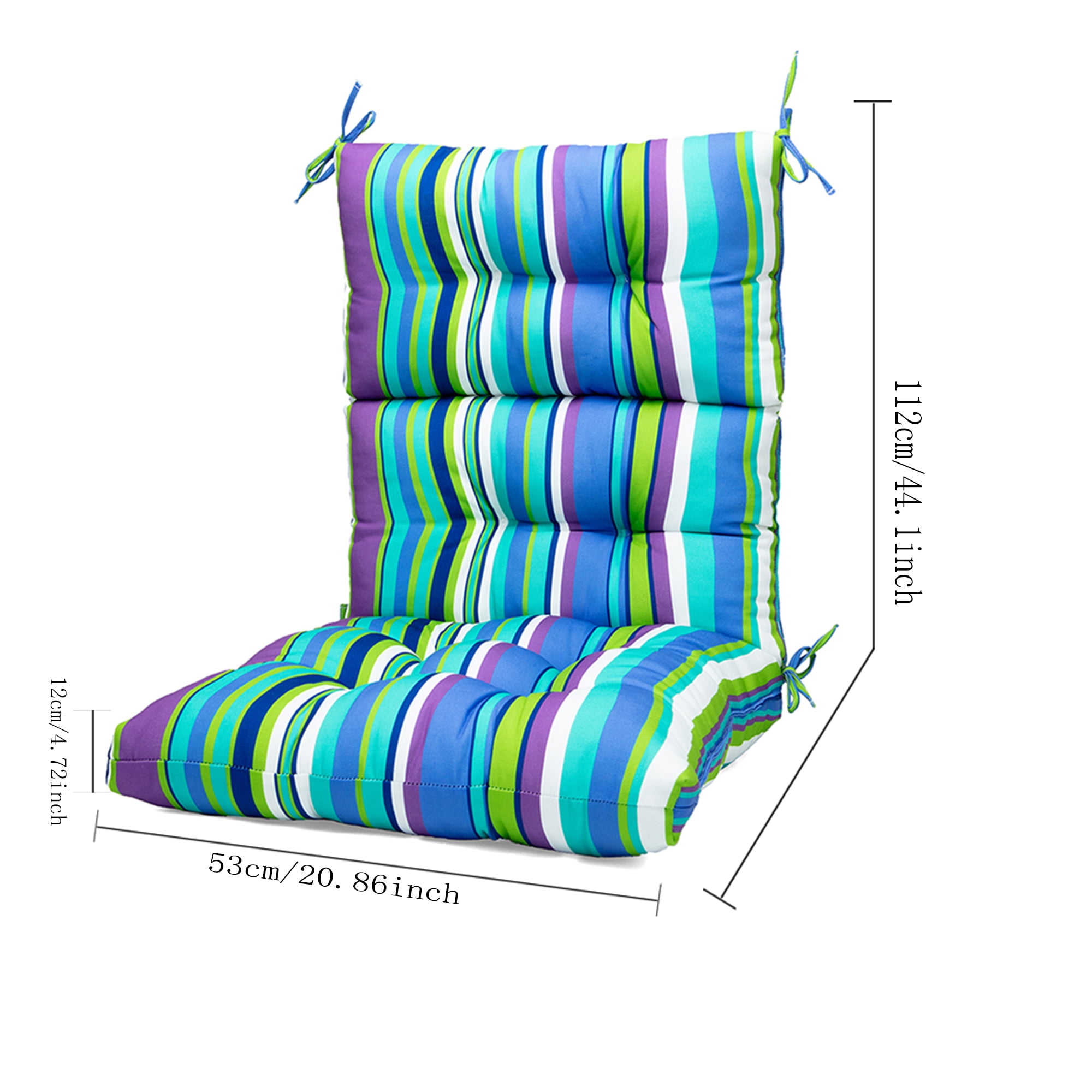 Walmart high back online outdoor chair cushions