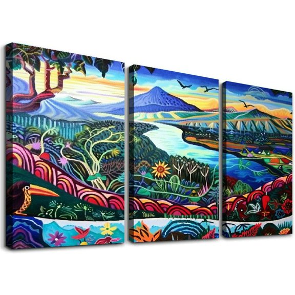Nicaraguan Holiday Destination Street Oil Painting Poster Painting Wall Decoration Poster Canvas Painting Posters And Prints Wall Art Pictures for Living Room Bedroom Decor