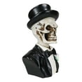 thumbnail image 5 of Day of The Dead Wedding Groom Gentleman Skeleton Skull In Tuxedo Mini Figurine, 5 of 9
