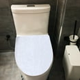 thumbnail image 6 of Toilet Lid Cover for Bathroom Velvet Soft Toilet Lid Seat Cover Washable Machine Toilet Lid Cover with Elastic Bottom Fits Most Toilet Lids(Bright Colors), 6 of 7