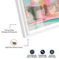thumbnail image 4 of Vintage Poolside Glow Shadowbox Print Fashion Art Prints by Notoriart, White Frame, 17 x 25, 4 of 7