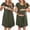 Army Green, variant on Nursing Nightgown Labor and Delivery Gown Hospital Breastfeeding Dress for Women Short Sleeve Maternity Sleepwear