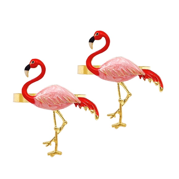 Shisuyan Bandes de Serviette Travail Exquis Rose 2 Pcs 2.0X1.6X1.6in