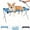 Blue, variant on Adjustable‑Strap Foldable Pet Grooming Hammock Stand, Stainless‑Steel Dog Bath Sling Holder, Washable Mesh Washing Station for Bathing Ear Cleaning Dogs Cats Home Salon, Multiple Styles Available