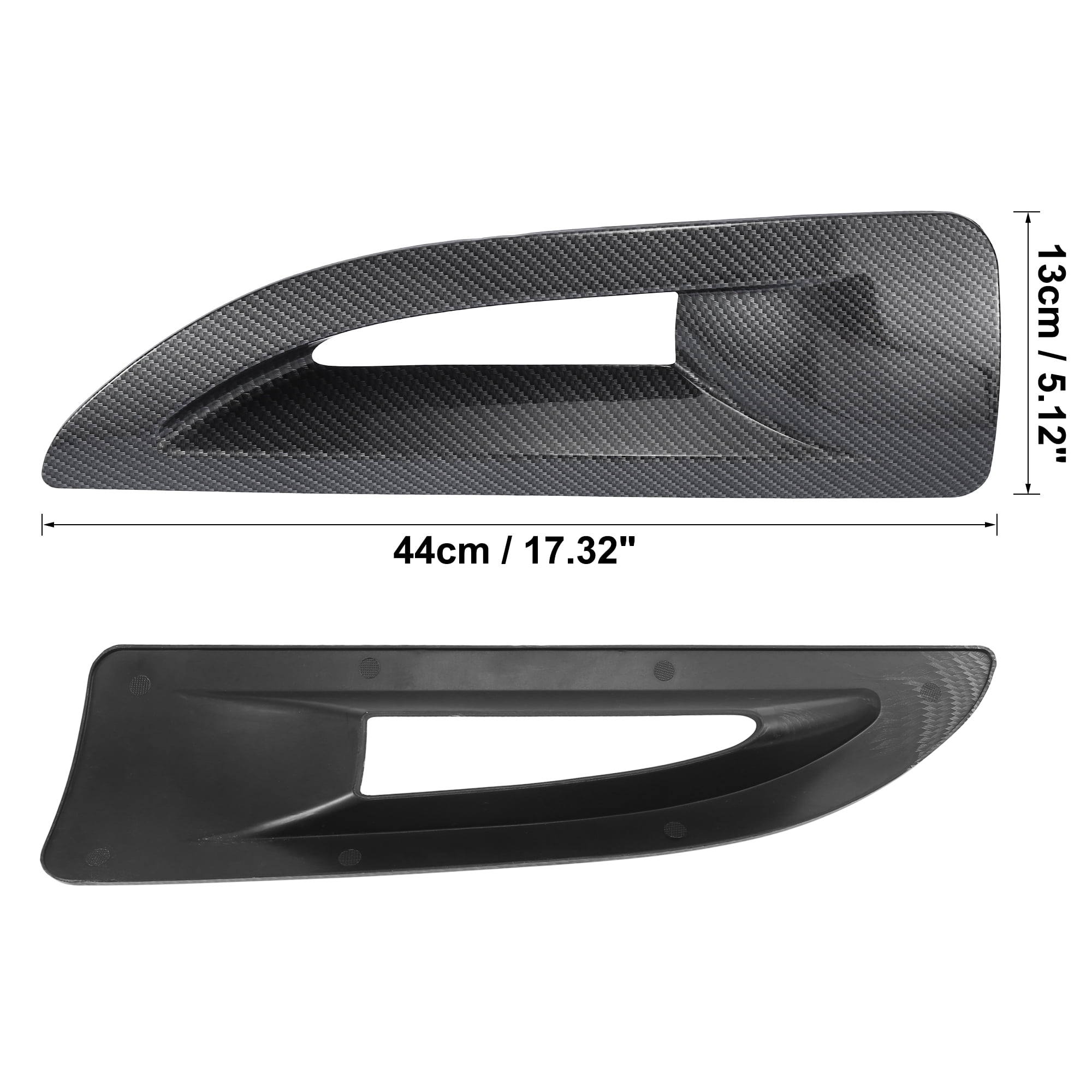 Unique Bargains Pair Black Hood Side Air Vents Cover for Jeep Wrangler JK JKU Unlimited Rubicon 2007-2017