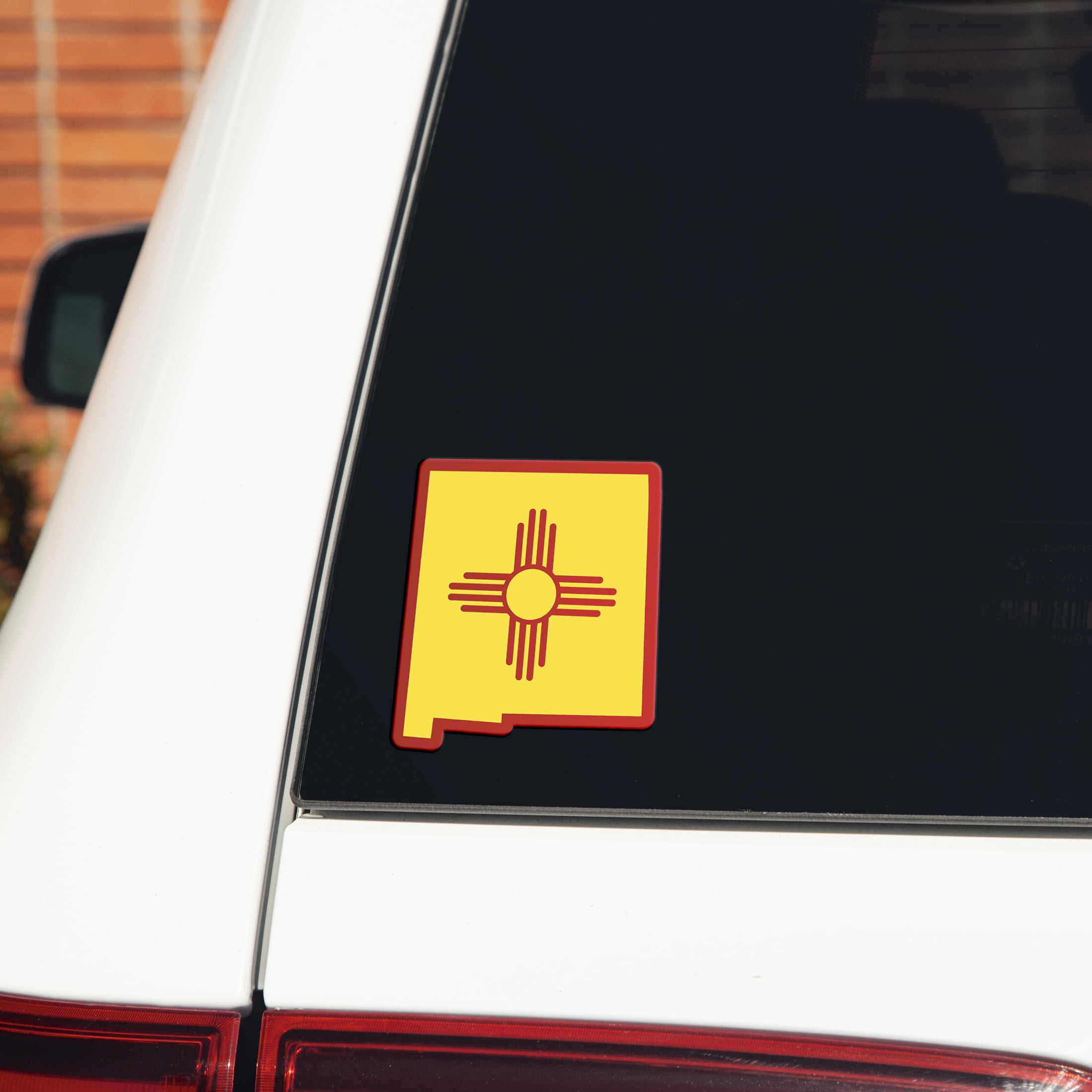 Auto Drive New Mexico State Vinyl Auto Decal, Multicolor, 4.375” x 5”