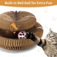 thumbnail image 6 of Kitty Toys Magic Organ Cat Scratching Board Toy for Indoor Cats Twisty Paws cat Toys Foldable Accordion Honeycomb Kitten curlz Cat Scratcher with Ball (1pcs), 6 of 8