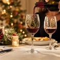 thumbnail image 6 of Christmas Long Stem Wine Glasses Christmas Art Ctue Glass Cups Holiday Painted Glassware Unique Christmas Gifts Table Decor, 6 of 6