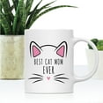 thumbnail image 2 of Koyal Wholesale Funny Cat Lover Ceramic Coffee Mug, Best Cat Mom Ever, 2 of 5