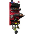 thumbnail image 3 of Wall Control Power Tool Storage Organizer Kit Cordless Drill Holder Charging Station Rack 16” x 32” Metal Pegboard Organization System (Red Pegboard), 3 of 9